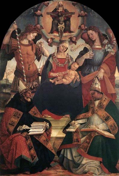 The Trinity, the Virgin and Two Saints